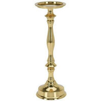 Свеча Holland 25846 Gold Подсвечник металлический для широкой свечи 31cm