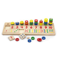 Jucărie educațională din lemn „Cifre și calcul” VIGA