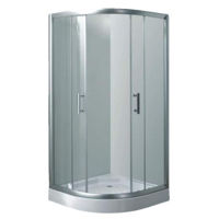 Душевая кабина MPN Cabina de dus, 900X900X1800mm, fara cadita, forma rotunda, sticla transparenta, MPN
