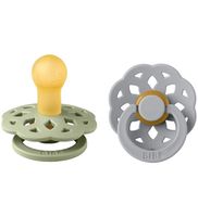 Набор пустышек латексных Bibs Boheme Sage & Cloud (0-6 мес) 2 шт