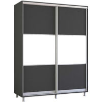 Dulap Mobildor-Lux Aron cu uși glisante orizontal (150x60x200H cm) Anthracite