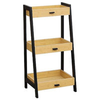 Etajeră Tendance 52013 Etajera cu 3 nivele MDF/bambus, baza metalica