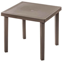 Садовая мебель Hydro S Квадратный стол Infinity, 80x80x74,5, цвет Mocca