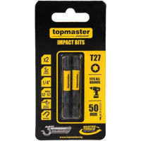 Набор головок, бит, насадок Topmaster 338739 биты ударные 50 мм TX27, 2 шт.