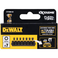 Набор головок, бит, насадок DeWalt DT70806-QZ set capete de insurubat 1xHex3 ; 3xHex4 ; 2xHex5 ; 1xHex6 25mm (P.7)
