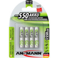 Аккумулятор Ansmann NiMH rechargeable battery Micro AAA / HR03 / 1.2V, 4x AAA 550mAh