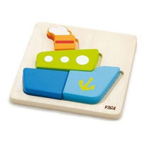 Головоломка Viga 50171 Mini puzzle cu diferite forme Vapor