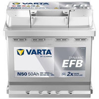 Автомобильный аккумулятор Varta 50AH 550A(EN) клемы 0 (207x175x190) EFB (550500055K262)