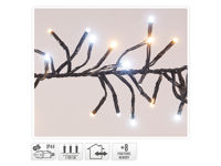 Огни новогодние "Густые" 1512LED тепло-бел/белый, 11m, 8 реж