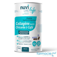 Colagen marin Nuviline Cicoare&Cafea cu Magneziu + Vit.C 24doze x 15g pulbere 360g