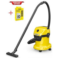 Aspirator cu sac Karcher WD 3 V-15/6/20 + 2.863-314.0 Filtru Cadou