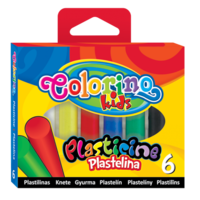 Plasticină standard 6 cul. 100 gm Colorino