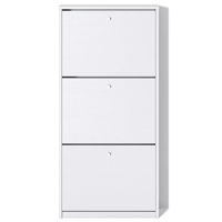 Полка для обуви Fabrik Home Тумба для обуви 3 дверцы /600 белый ясень