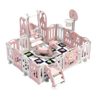 Teren de joacă Richi (70050) QEZH-005 Centru de joaca roz