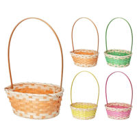 Короб для хранения Promstore 54817 Плетеная корзина с ручкой 25x18x42см, бамбук