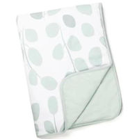 Комплект подушек и одеял Doomoo DS31 Paturica ultradelicata bumbac organic Leaves Aqua Green