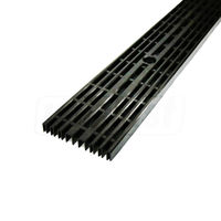 купить Решетка канализационная БЕЗ лотка A15 ПП 1000x126 мм (черная) линейные отверстия Art. 4403  ZMM MAXPOL в Кишинёве