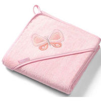 Аксессуар для купания BabyOno 0346/04 Prosop din bambus cu capota 100x100 (Roz)