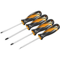 Отвёртка Tolsen Set 4 surubelnite SL6,5x100/PZ1x100/PZ2x100/S2x100 (20180)