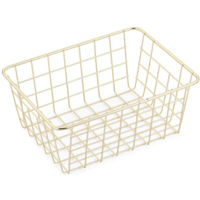 Аксессуар для дома Bisk 08061 Cos pentru baie 24x18x10 FILUM, auriu