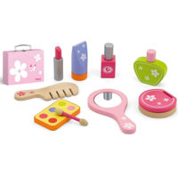 Игрушка Viga 50531 Set de joacă din lemn Totul pentru machiaj în valiză