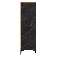 Полка для обуви Trendy Berlin A, Nuc, Marmura Neagra 60x200x35cm