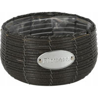 Цветочный горшок ProGarden 50741.1 Ghiveci p/u flori D29cm, H15cm, ratan, grafit