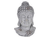 Statuie "Cap de Buddha" 27cm, gri