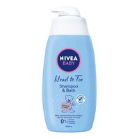 Sampon si gel de baie Nivea Baby Head to Toe cu pompita, 500ml