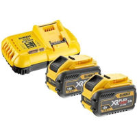 Зарядные устройства и аккумуляторы DeWalt FLEXVOLT DCB118Y2 + 2 acumulatoare Li-Ion 18/54V 12Ah