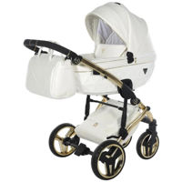 Сărucior pentru copii Junama Fluo Line V3 Indyvidual 17 White Gold