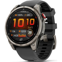 Смарт часы Garmin fenix 8 Pro – 47 mm, AMOLED, Sapphire, Titanium with Graphite/Black silicone band