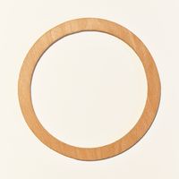 Mâner din lemn, natural / 17 cm