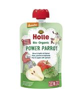 Пюре Power Parrot с грушей, яблоком и шпинатом с 6 месяцев Holle Bio Organic, 100г