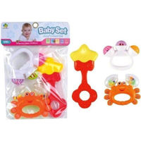 Погремушка Promstore 44013 Набор погремушек 3шт (краб, звездочка, бубенцы)