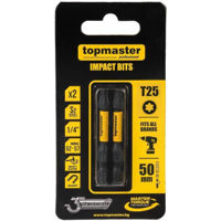 Набор головок, бит, насадок Topmaster 338738 биты ударные 50 мм TX25, 2 шт.