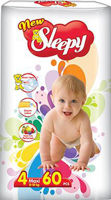 Sleepy подгузники для детей 4, 8-18кг. 60шт