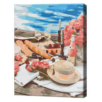 Картина по номерам BrushMe BS51331 Pictura pe numere 40x50cm Eco Picnic langa mare