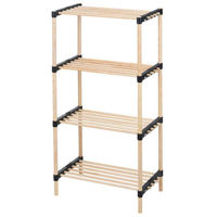 Этажерка Promstore 48406 Storage Solutions din lemn cu 4 niveluri, 49x28x92.5cm
