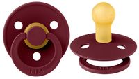 Suzeta din latex rotunda BIBS Colour (0-6 luni) Elderberry