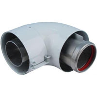 Дымоход Vaillant 121063 колено 90 градусов, для котлов с принудительной тягой