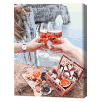 Картина по номерам BrushMe BS27953FC (fără cutie) Mic dejun pe stâncă