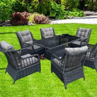 Mobilier pentru grădină Hydro S Mobila p/u terasa 6 persoane Hola Alaska, Antracit