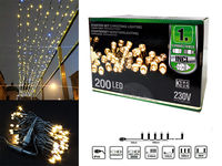 Luminite de Craciun "Fir" 200LED alb-cald 20m, cu posibilitatea de a conecta