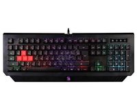 Gaming Keyboard Bloody B120N, Multimedia Hot-Keys, Neon Glare, Game Mode, Water-Resistant, Black,USB