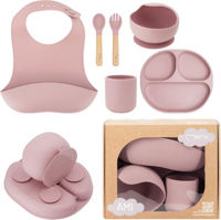 Посуда для кормления MoMi Ami Pink, set