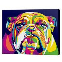Картина по номерам Art Gallery CX3228 20x30cm Bulldog curcubeu