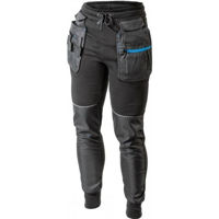 Îmbrăcăminte de lucru Hoegert HT5K902-2XL Pantaloni de trening de lucru TREBEL negru 2XL(56)