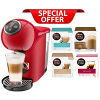 Кофемашина капсульная Krups KP340510 Genio S Plus + Сadou 4cutii Dolce Gusto (Au Lait, Flat White, Cortado, Espresso)
