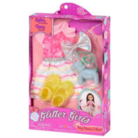 Кукла Battat GG50021Z Set imbracaminte Glitter Girls 35 cm Rochie in dungi, cod 61755